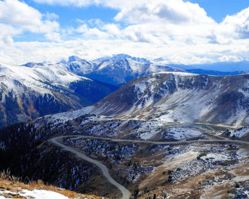 Winding Mountain Road — Blue