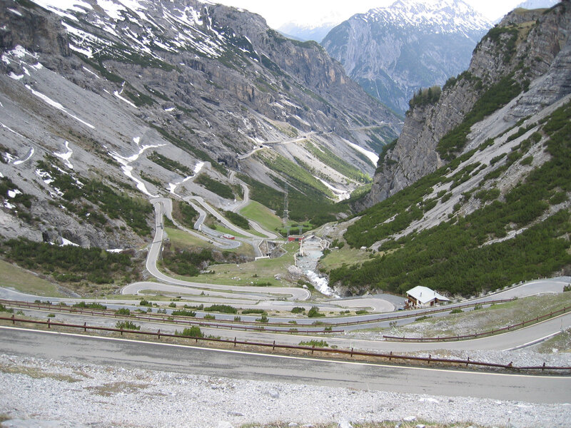 Winding Mountain Road — Gray, Dramatic, Summer