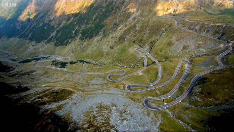 Winding Mountain Road — Green, Dramatic, Afternoon, Photograph, Valley