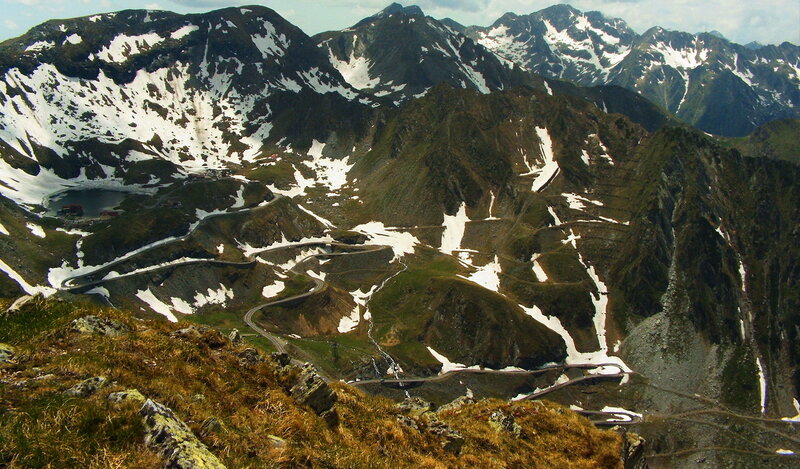 Winding Mountain Road — Green, Dramatic, Summer