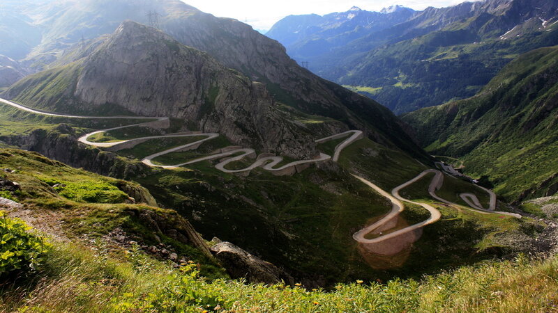 Winding Mountain Road — Green, Serene