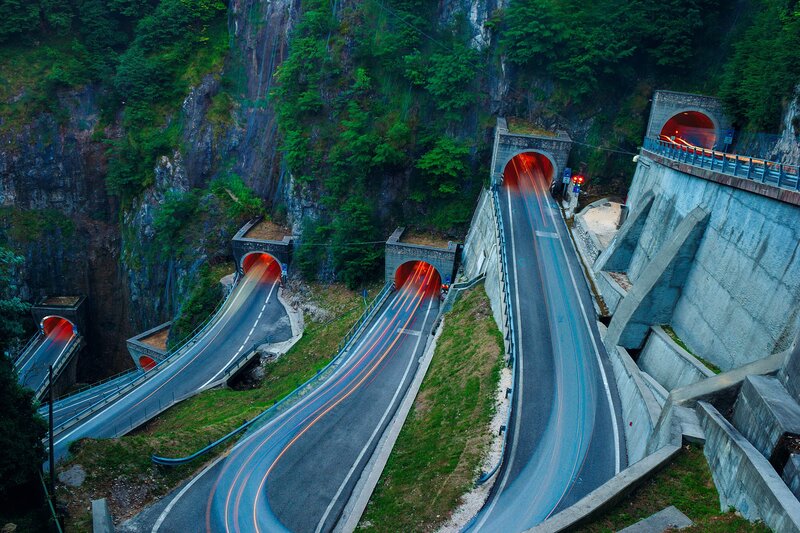 Winding Mountain Roads