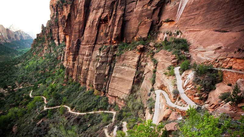 Winding Path in Canyon