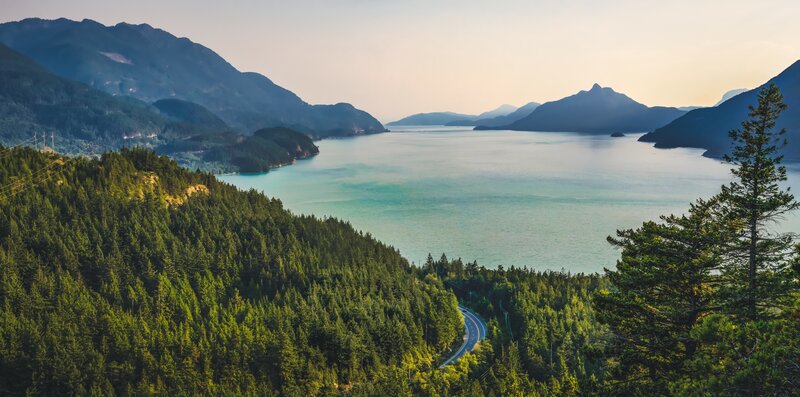 Winding Road by Fjord