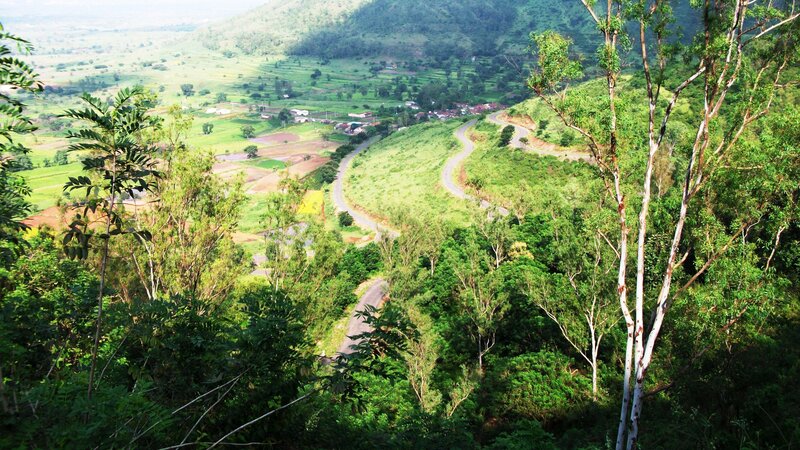 Winding Road in Valley