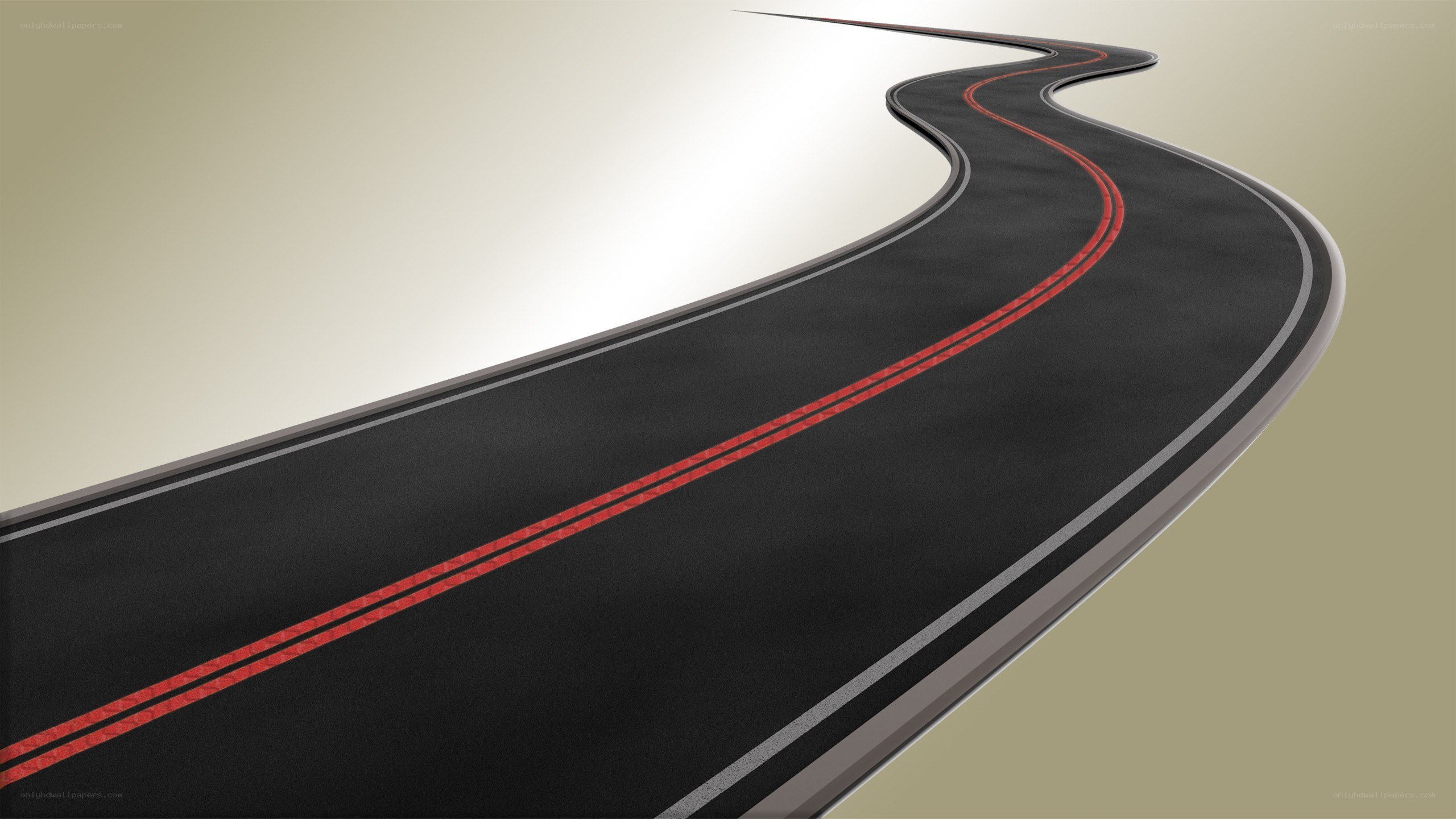 winding road into light