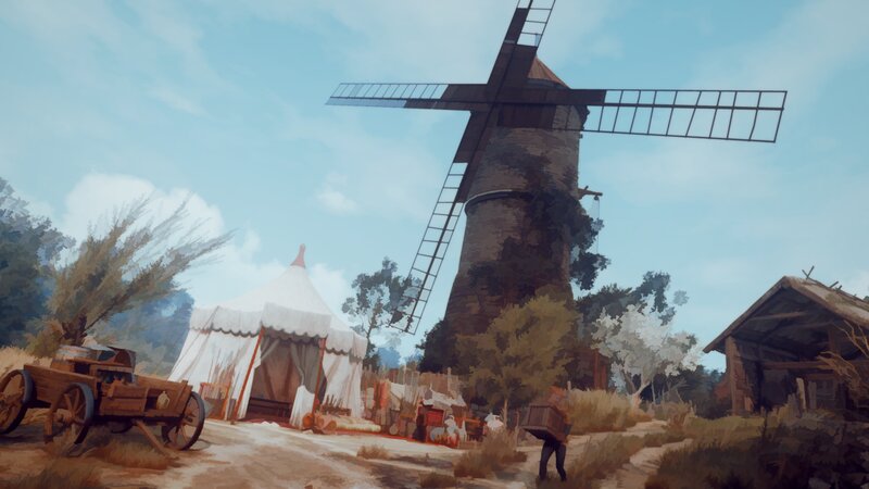 Windmill and Tent