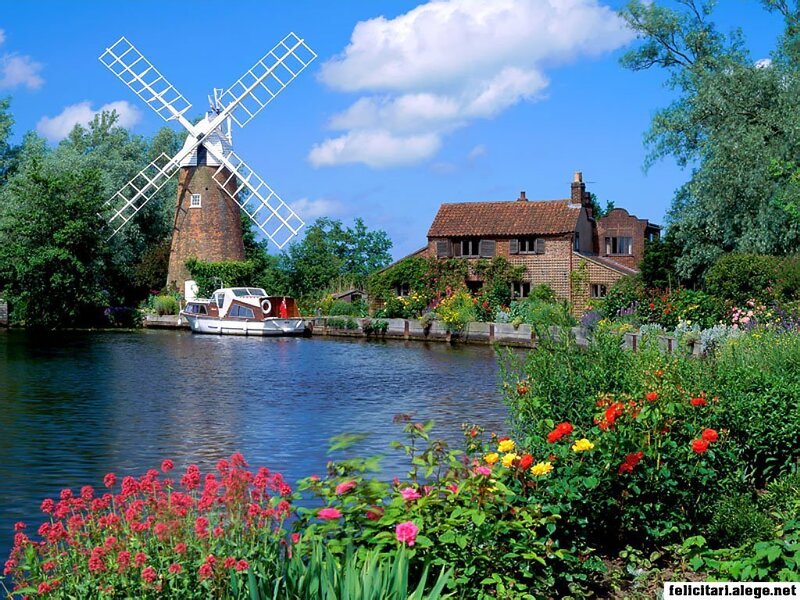 Windmill by the canal