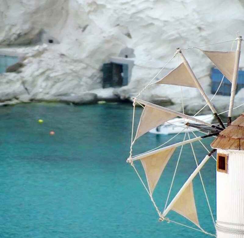Windmill by the Sea — Blue