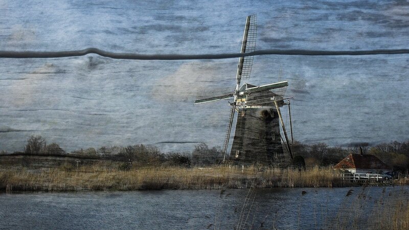 Windmill by the water