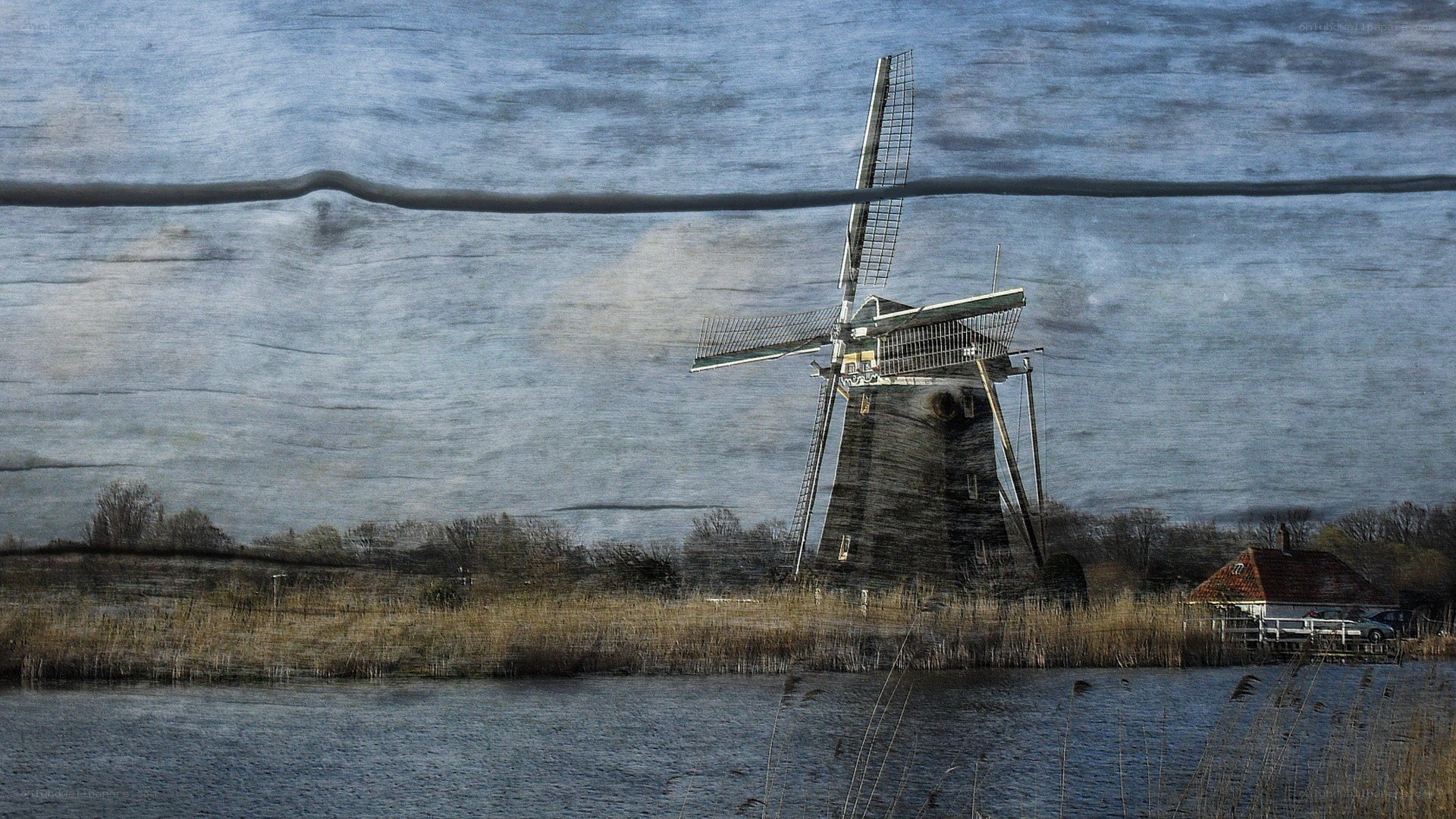 Windmill by the water