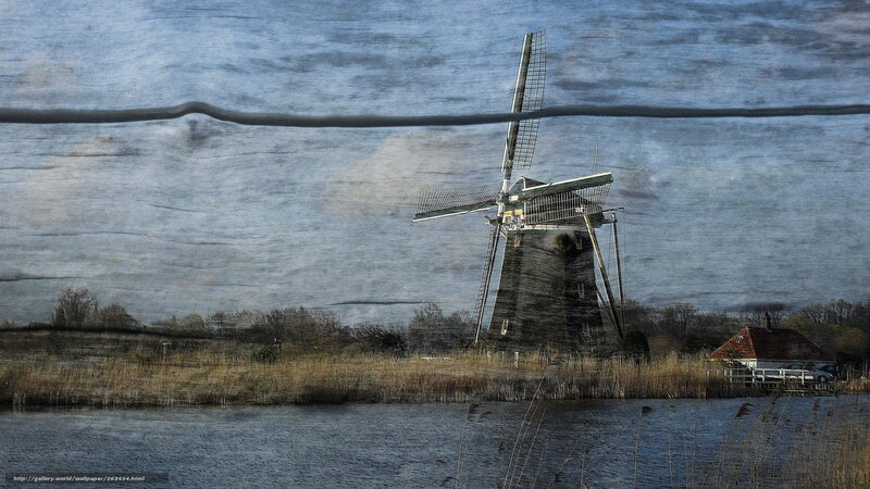 Windmill by the water