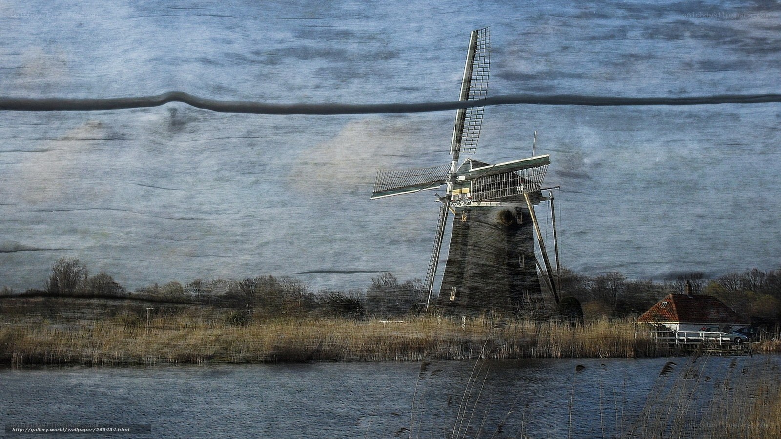 Windmill by the water