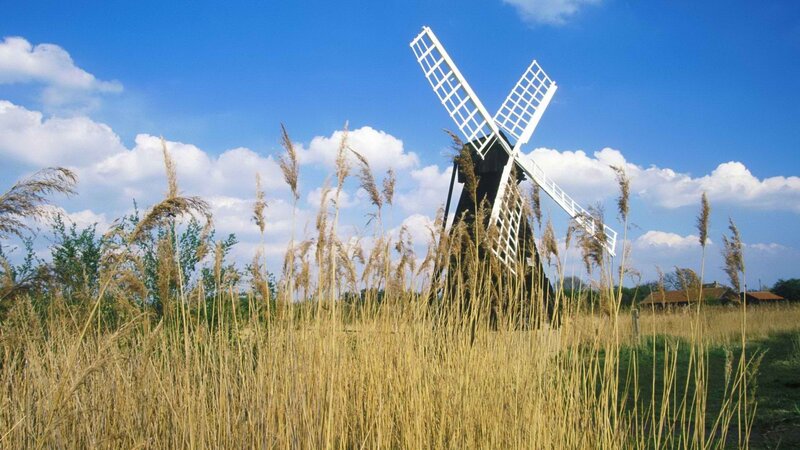 Windmill in a field