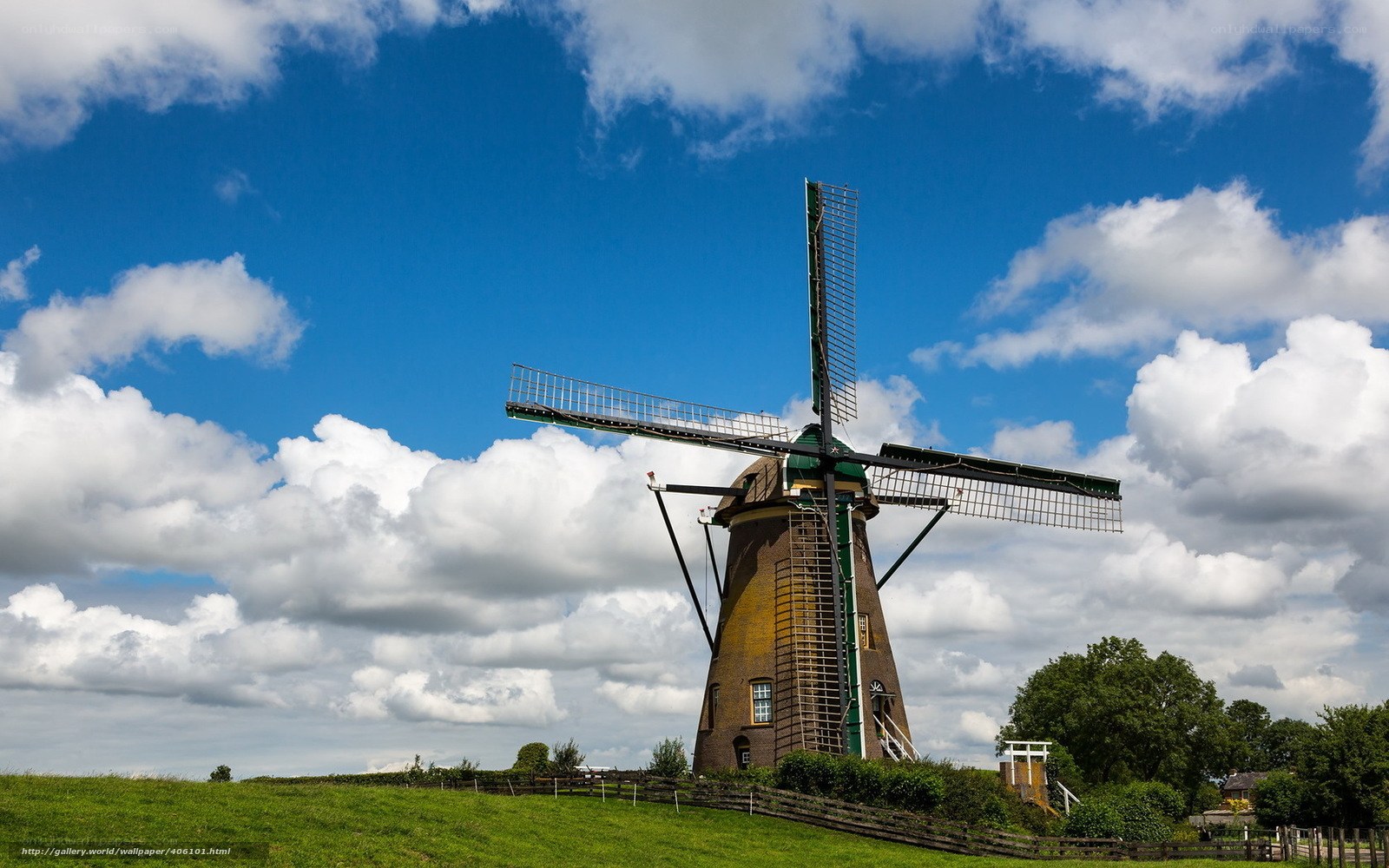 Windmill on a sunny day