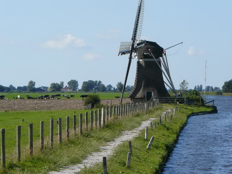 Windmill on Canal Bank