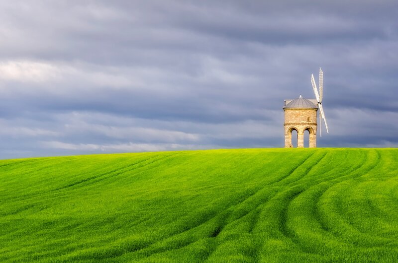 Windmill on Green Hill — Dramatic