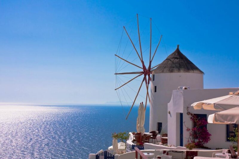 Windmill overlooking the sea