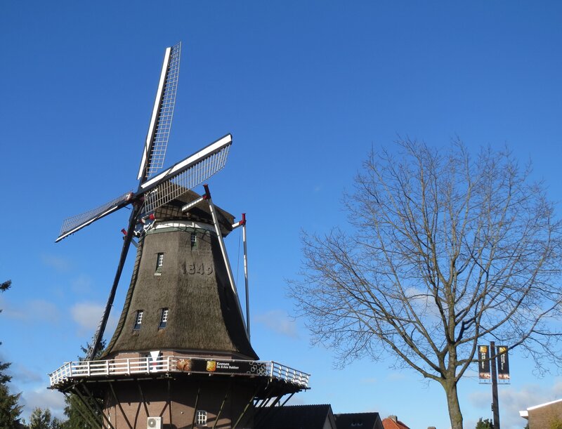Windmill with Thatched Roof