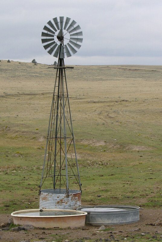 Windmill with Water Tanks