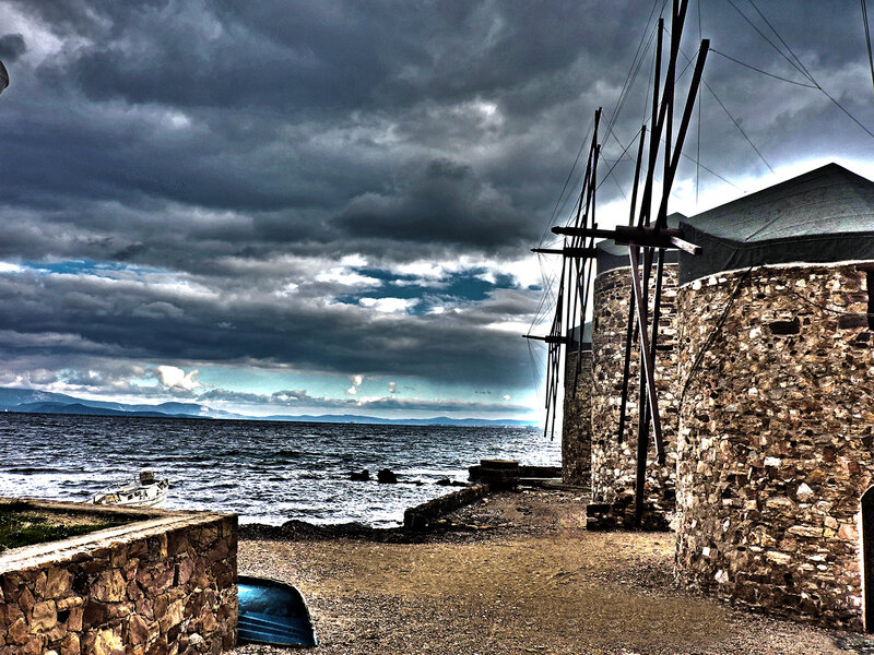 Windmills by the Sea — Gray