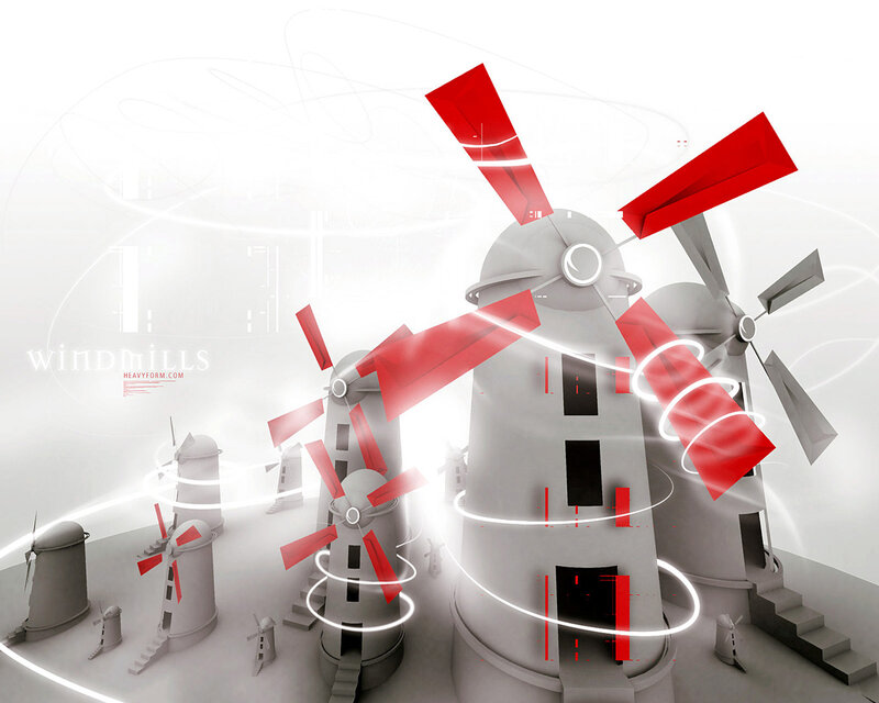 Windmills in a Digital Scene
