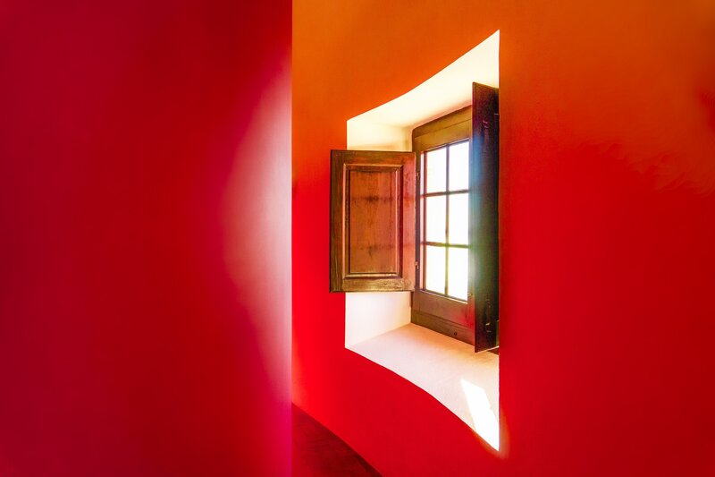 Window in Red Wall