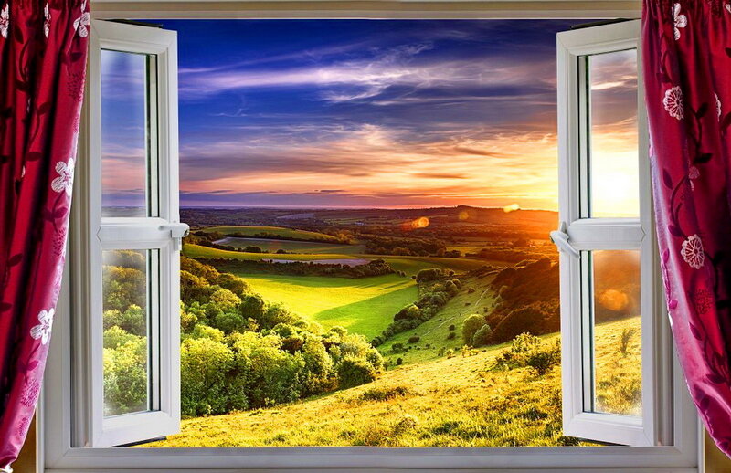 Window View of Countryside