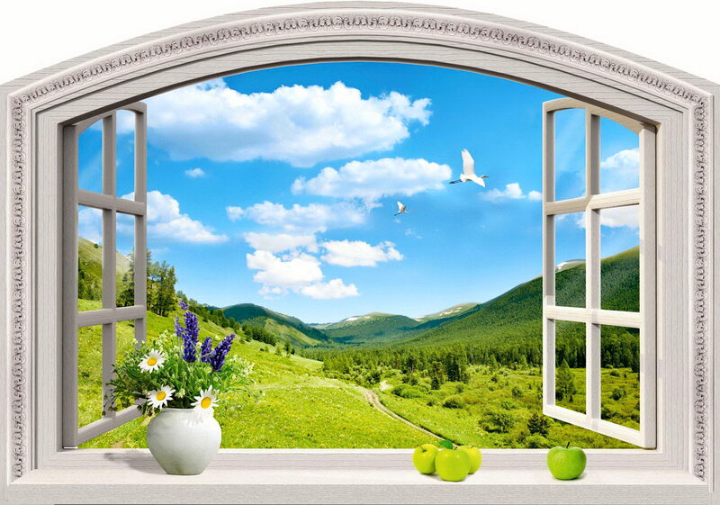 Window View of Valley
