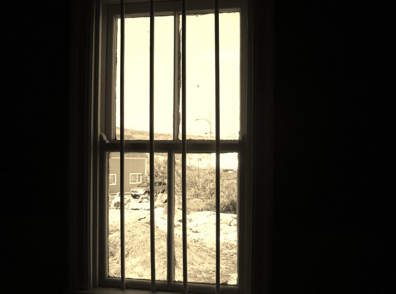 Window with Bars — Sepia
