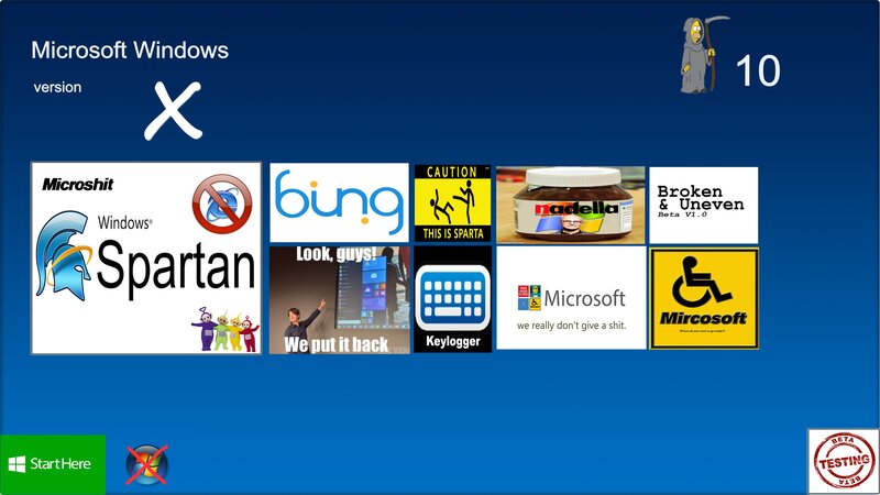 Windows 10 Desktop — Blue