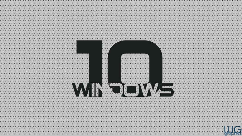 Windows 10 Logo — Black, Minimalist, Digital Art, Text