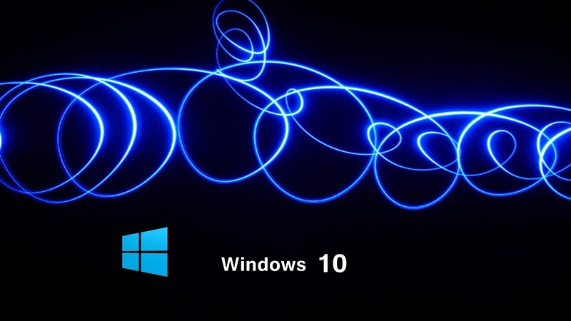 Windows 10 Logo — Black, Minimalist, Digital Art