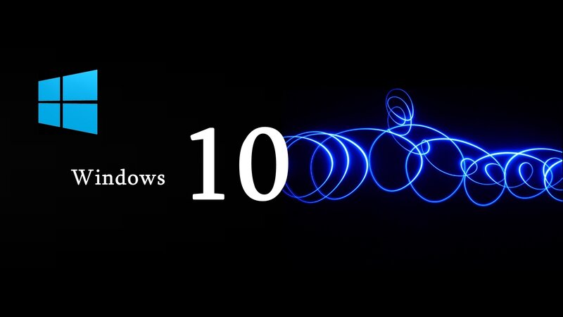 Windows 10 Logo — Black, Minimalist