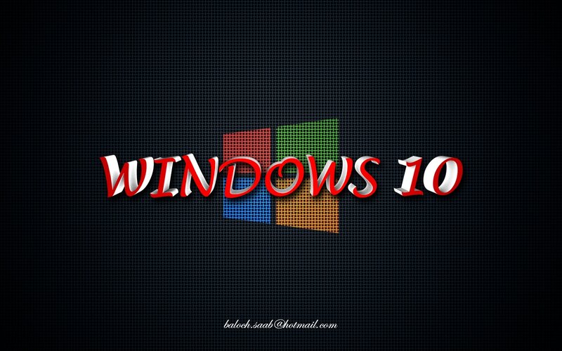Windows 10 Logo — Black
