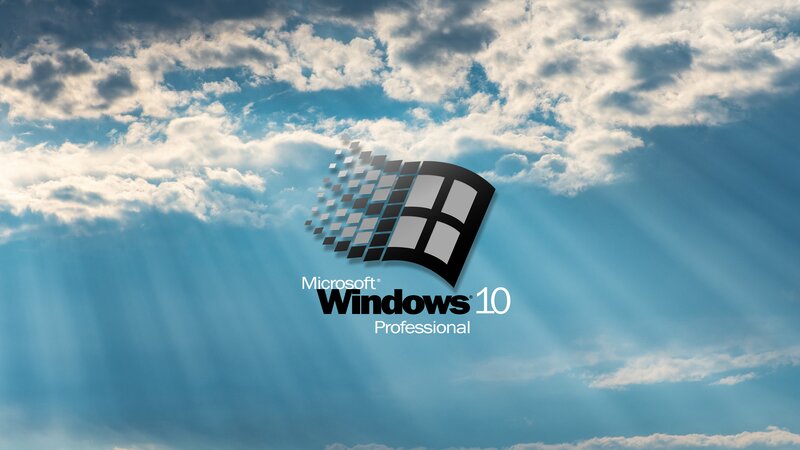 Windows 10 Logo — Blue, Dramatic