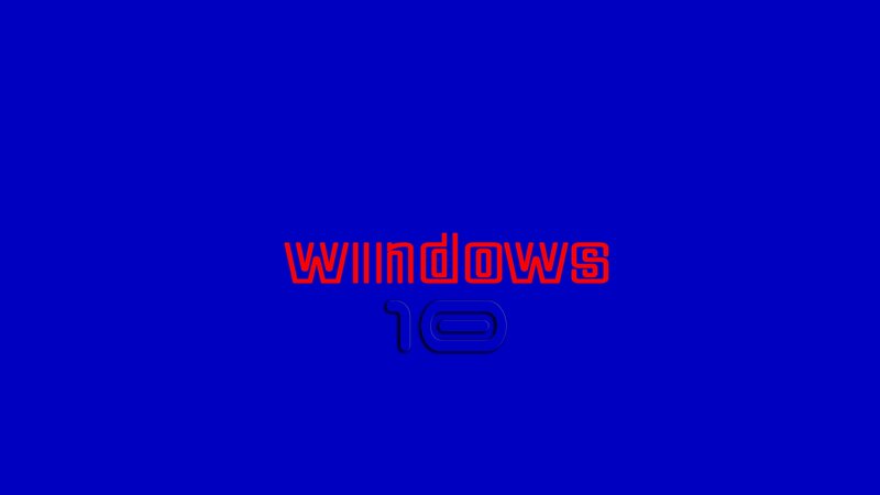 Windows 10 Logo — Blue, Minimalist