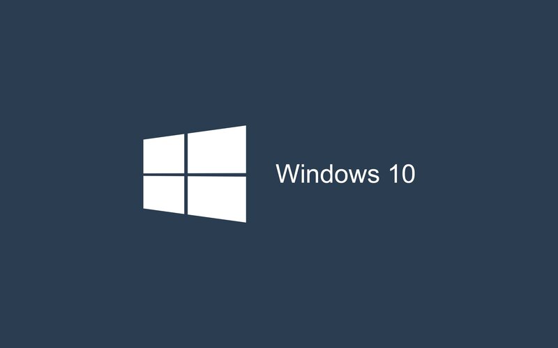 Windows 10 Logo — Blue, Minimalist, Vector Art