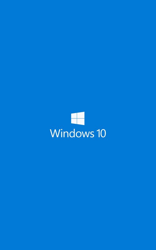Windows 10 Logo — Blue, Neutral, Minimalist