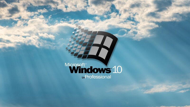 Windows 10 Logo — Blue, Serene, Afternoon