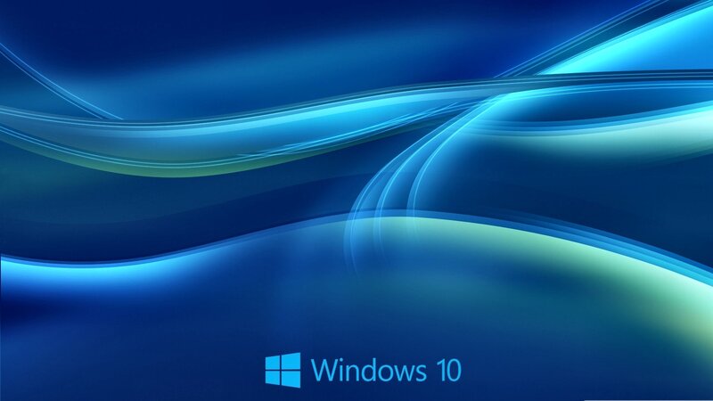 Windows 10 Logo — Blue, Serene, Digital Art, Abstract Lines