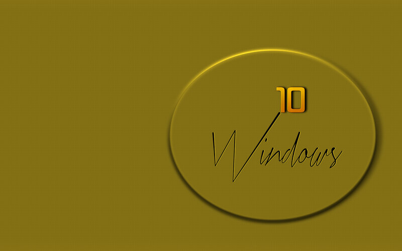Windows 10 Logo — Gold