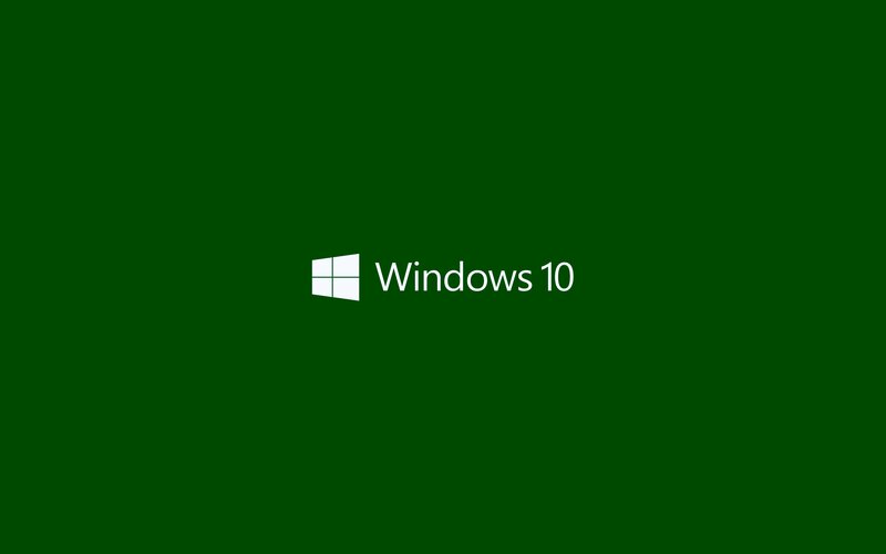 Windows 10 Logo — Green, Neutral