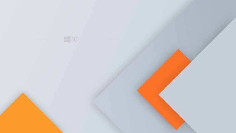 Windows 10 Logo on Abstract Background