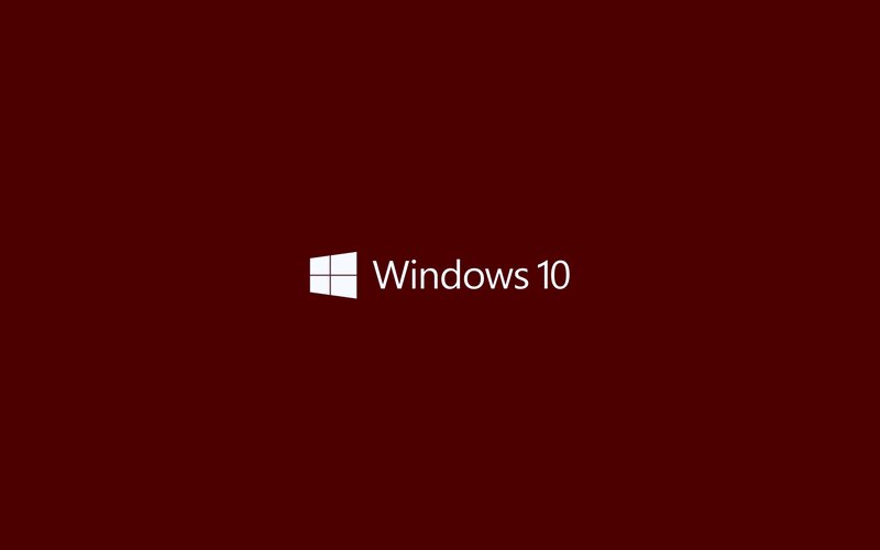 Windows 10 Logo — Red, Neutral