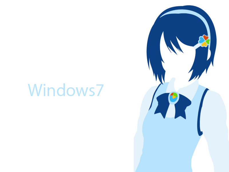 Windows 7 anime character