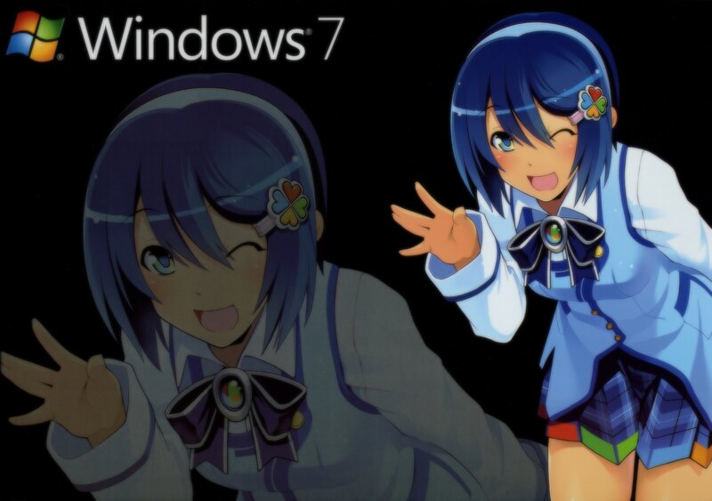 Windows 7 anime characters
