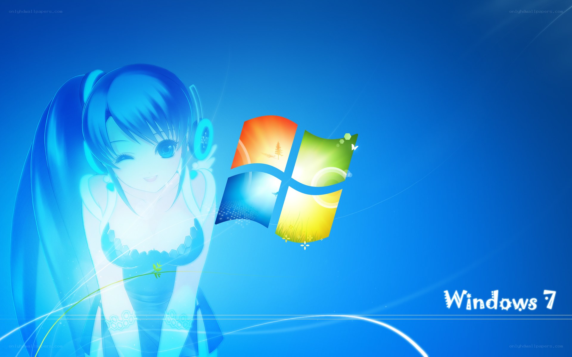 Windows 7 anime wallpaper