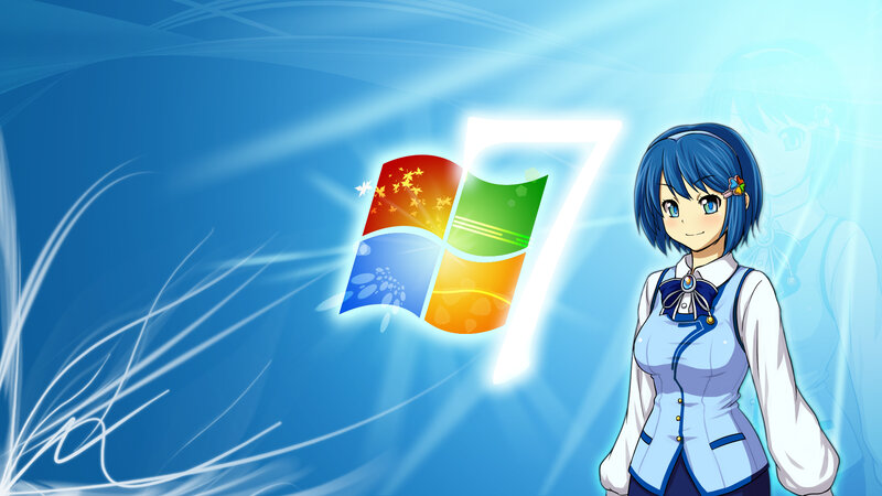 Windows 7 anime wallpaper