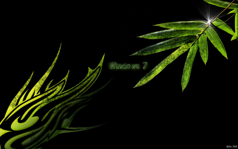 Windows 7 bamboo wallpaper